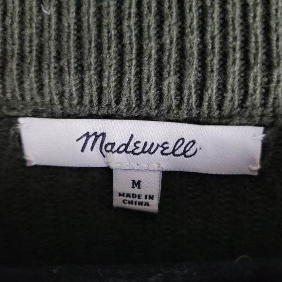MADEWELL | patch pocket crewneck long sleeve knit pullover sweater Style J8782 - Picture 5 of 7